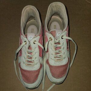 Michael Kors Muse blush Low-top Mixed-Media Sneakers 8.5M